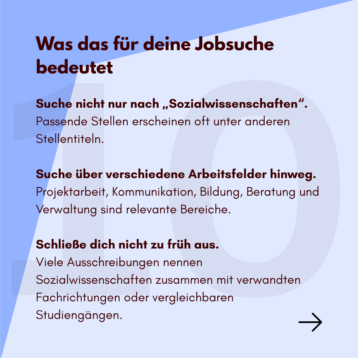 Sozialwissenschaften im Stellenmarkt