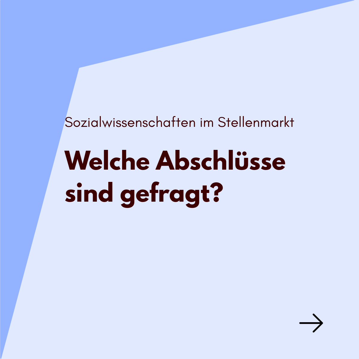 Sozialwissenschaften im Stellenmarkt