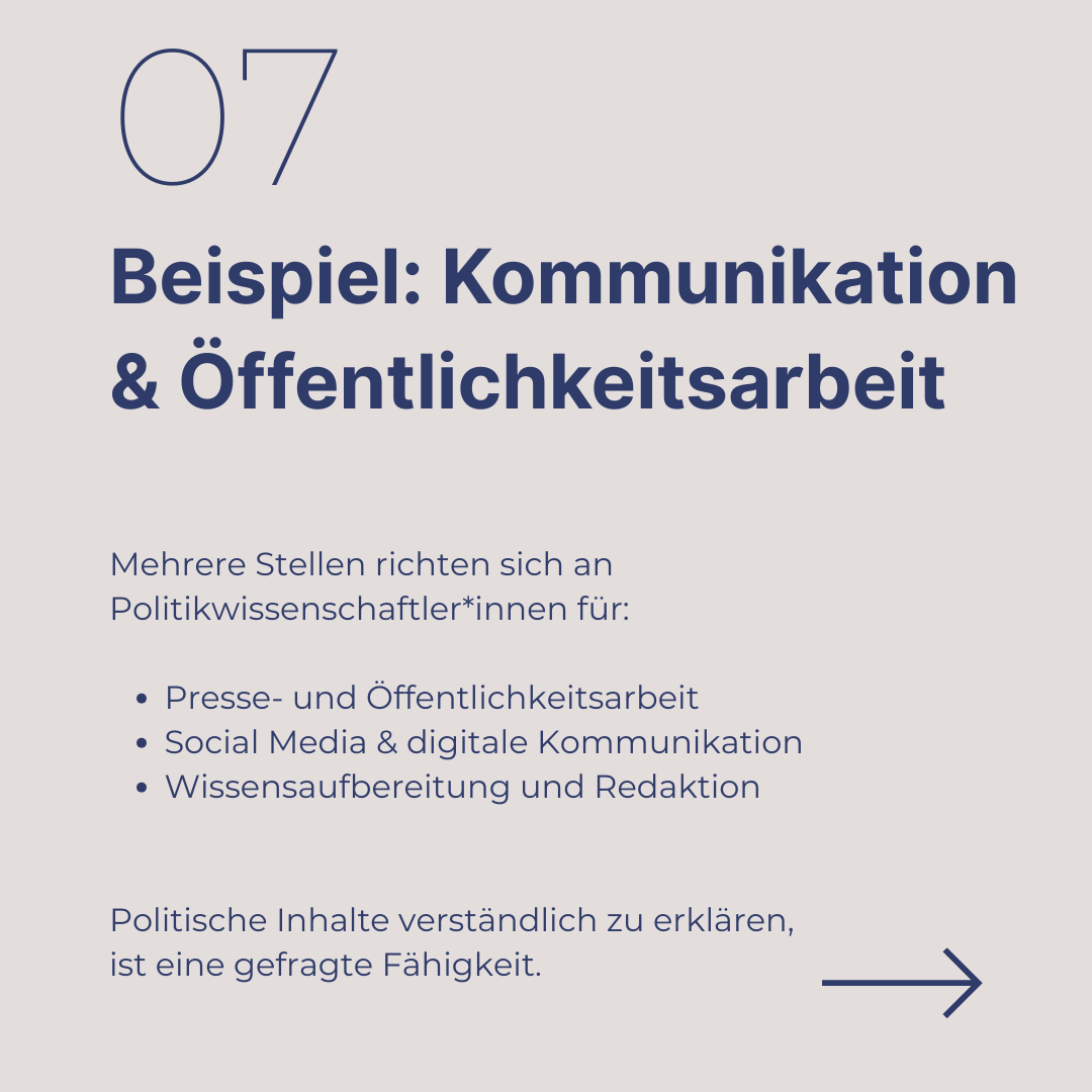 Wohin mit einem Master in Politikwissenschaft? Geistes-, Kultur- und Sozialwissenschaftler:innen
