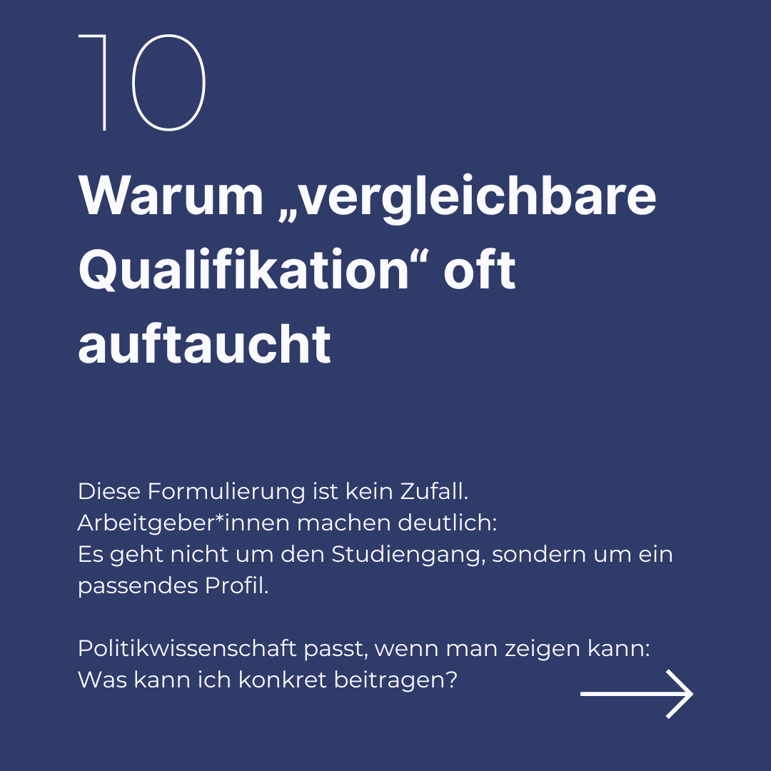 Wohin mit einem Master in Politikwissenschaft? Geistes-, Kultur- und Sozialwissenschaftler:innen