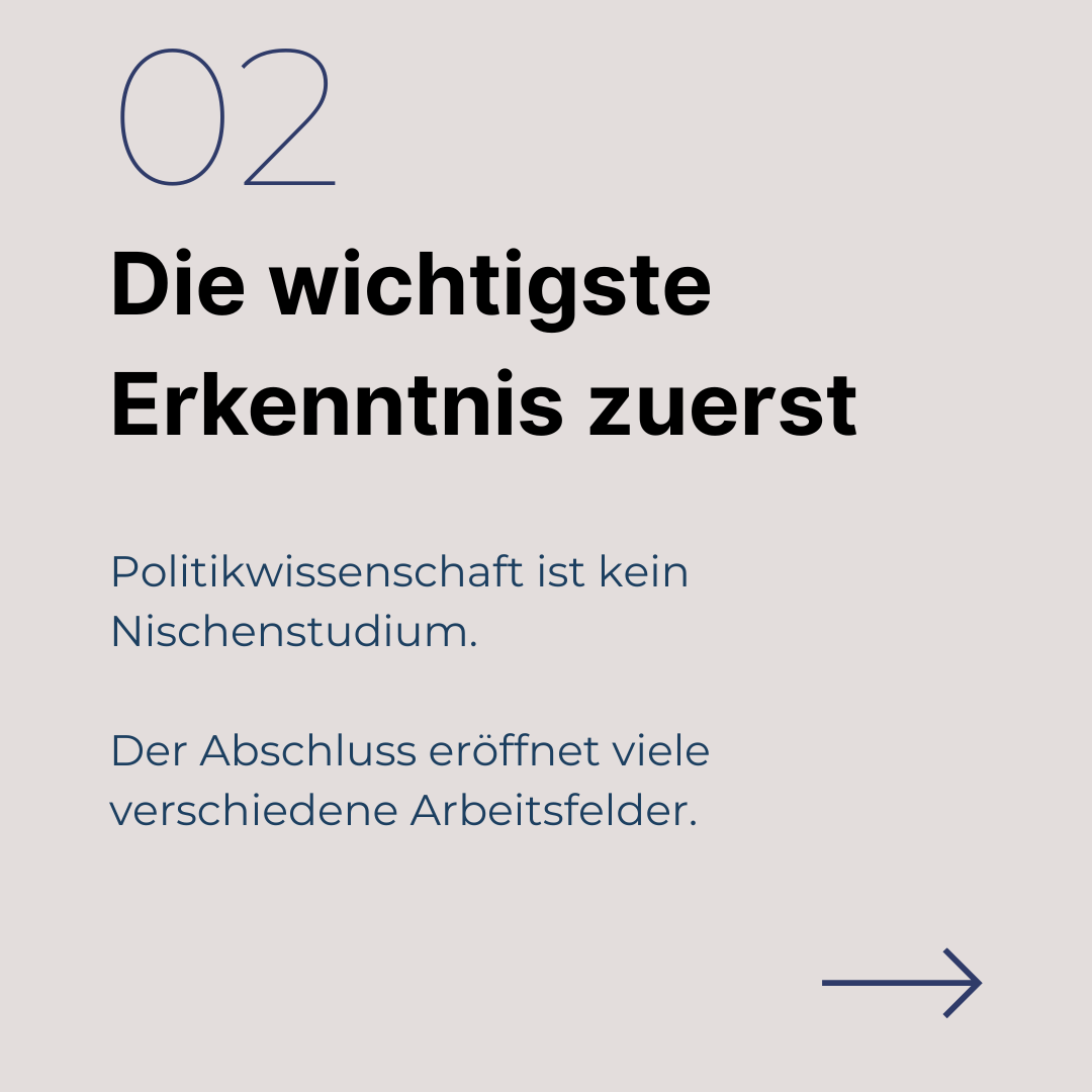 Wohin mit einem Master in Politikwissenschaft? Geistes-, Kultur- und Sozialwissenschaftler:innen