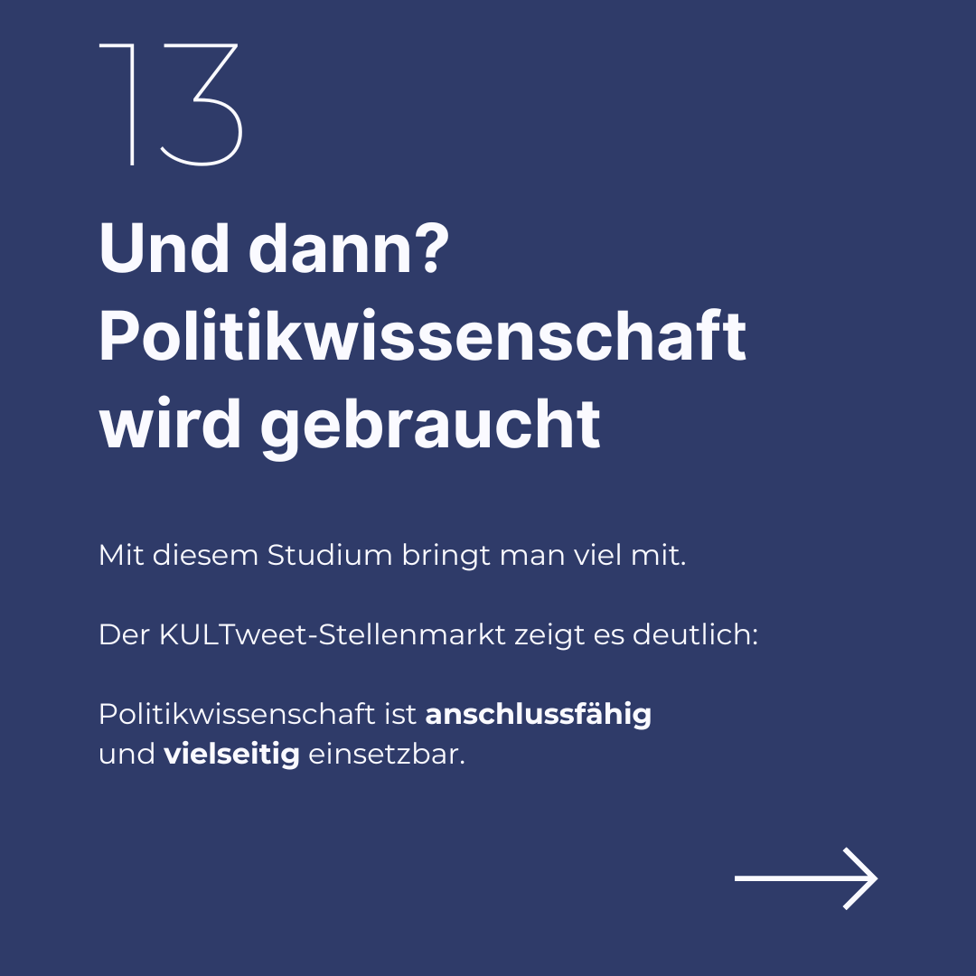 Wohin mit einem Master in Politikwissenschaft? Geistes-, Kultur- und Sozialwissenschaftler:innen