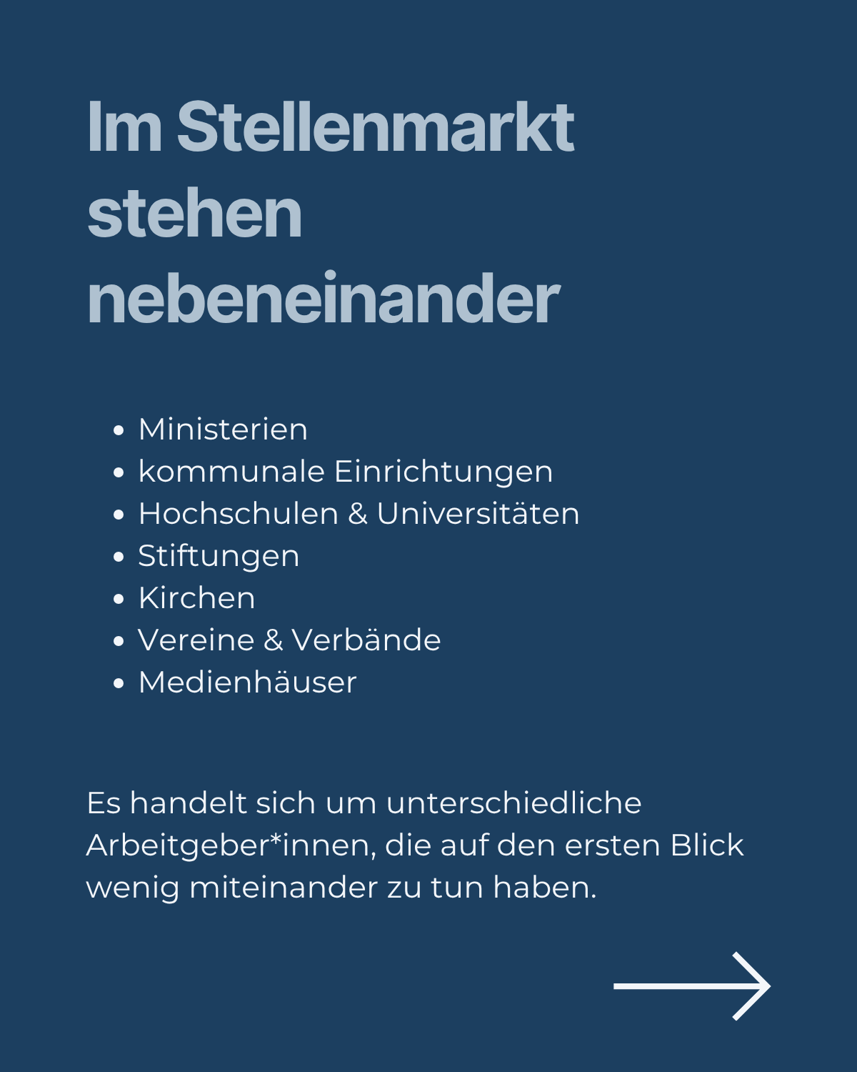 Warum zählen Stellenanzeigen mehrere Studienfächer auf?