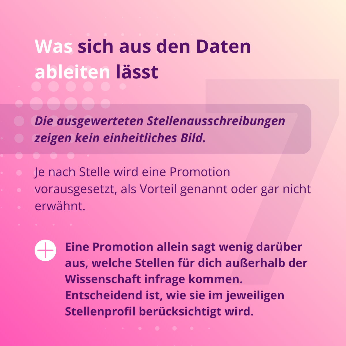 Welche Rolle spielt eine Promotion außerhalb der Wissenschaft?