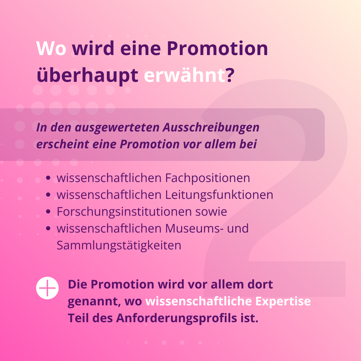 Welche Rolle spielt eine Promotion außerhalb der Wissenschaft?