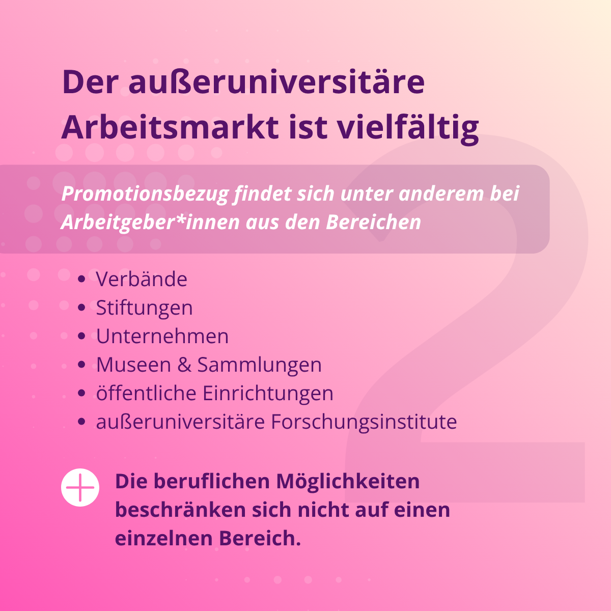 Nach der Promotion raus aus der Wissenschaft?