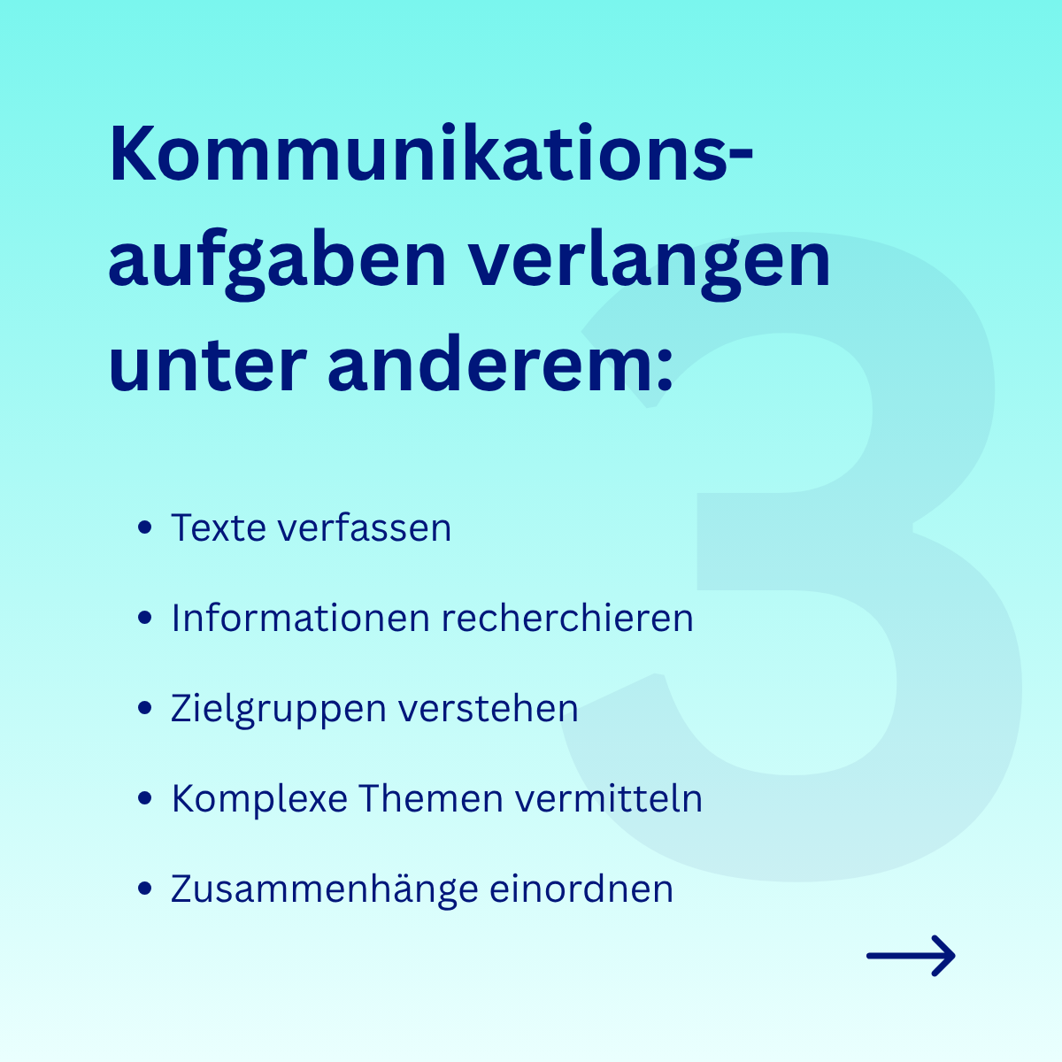 Kommunikationsstelle zu besetzen?
