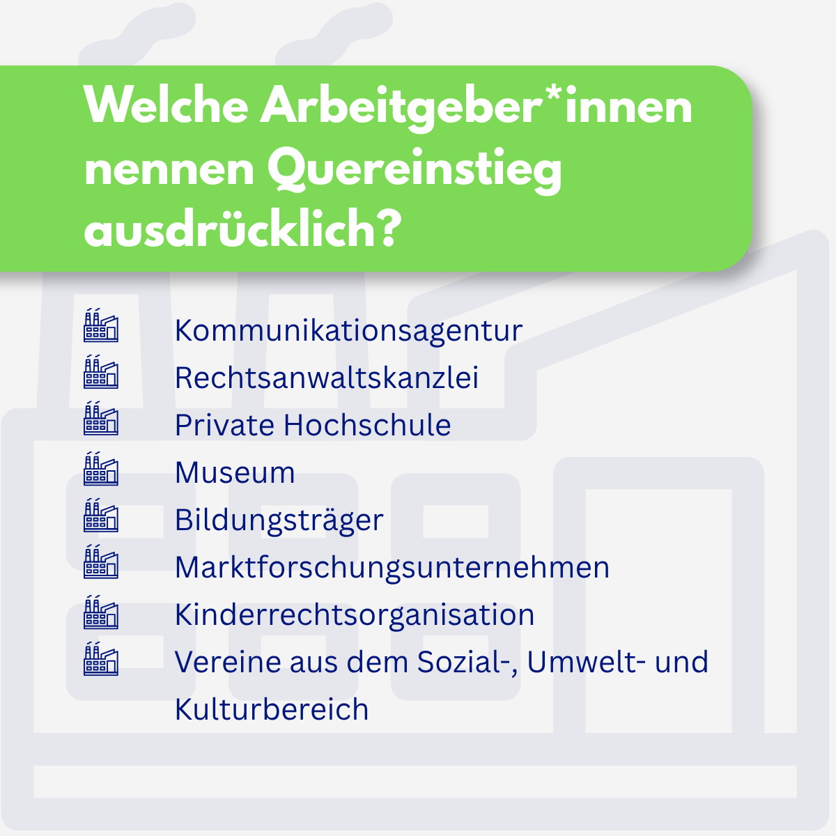 Was steht in Stellenanzeigen über den Quereinstieg?